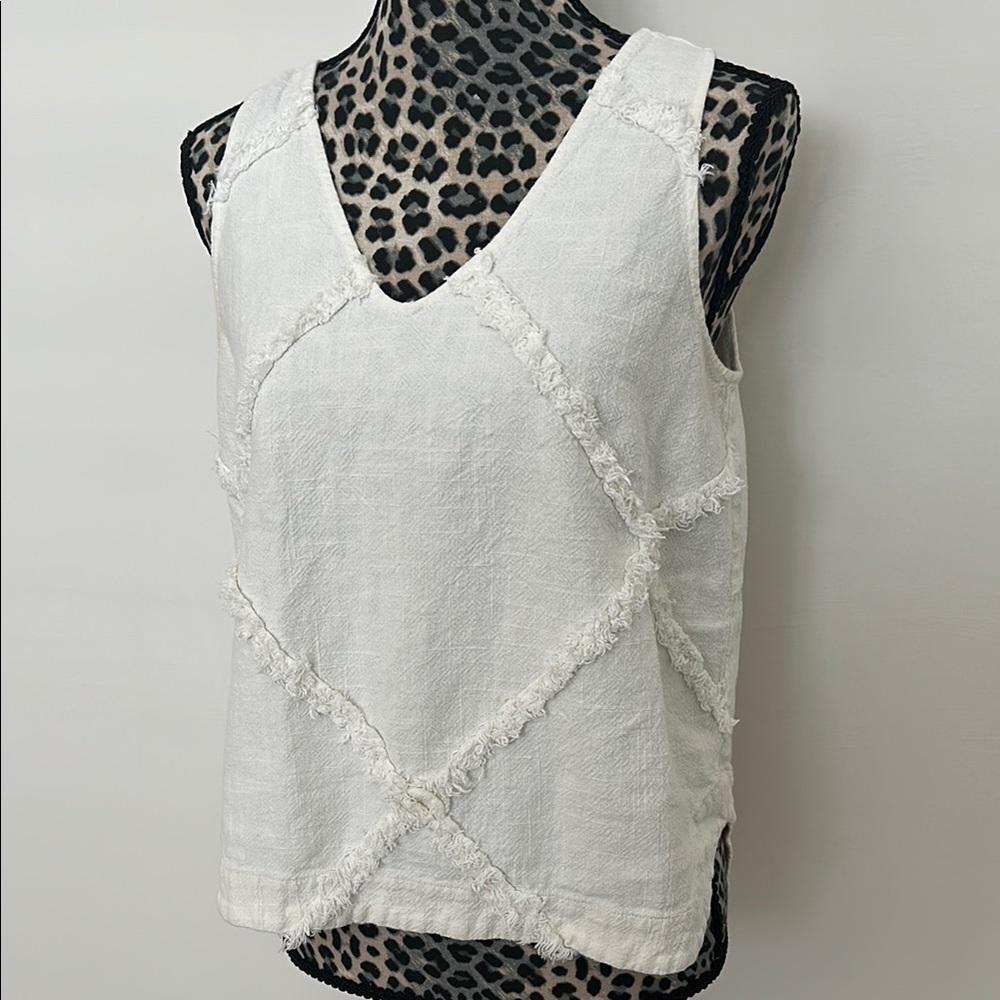 Anthropologie HD in Paris Linen blend Top